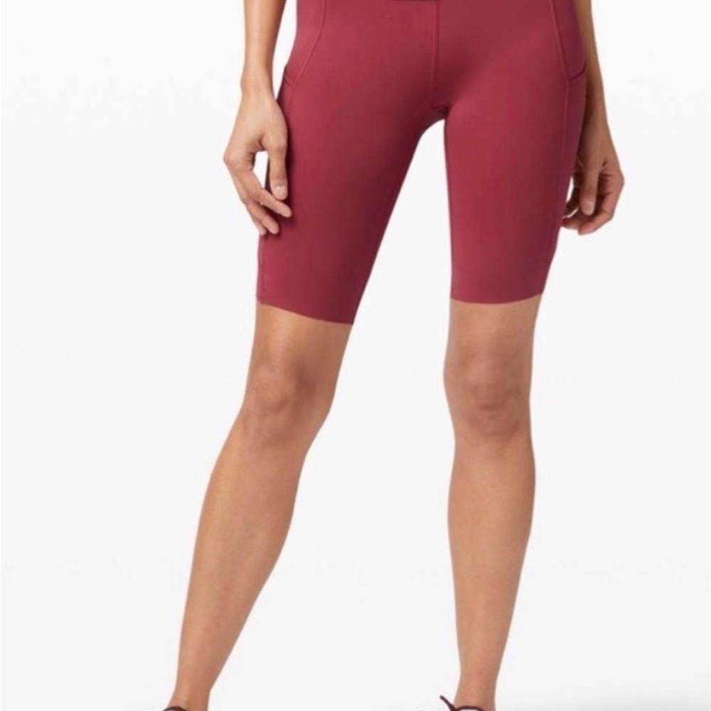 Lululemon Align Super High Rise Short 10” Nulu Chianti Size 8